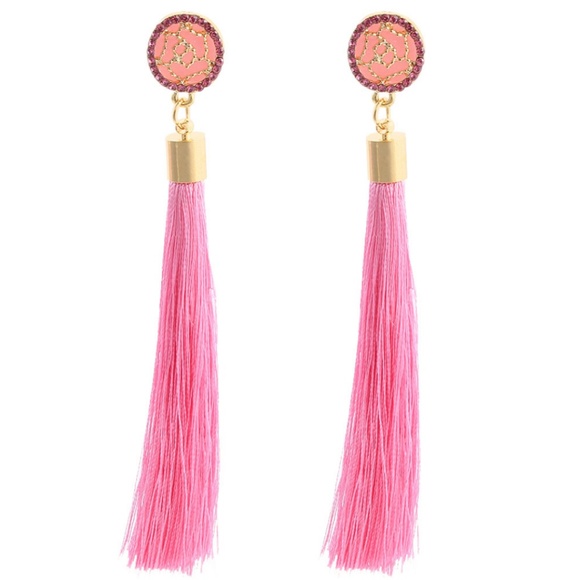 Jewelry - NEW "Fairytale" Tassel Earrings (Pink)